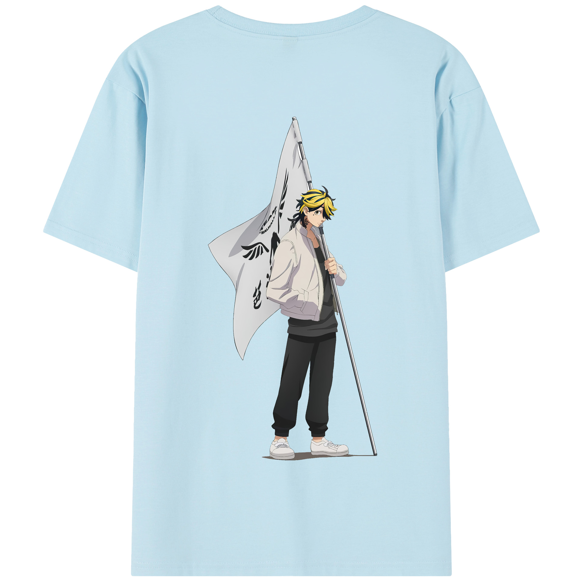 （画像用） 東京リベンジャーズ Tokyo Revengers 綿100％半袖Tシャツ（背面プリント）
